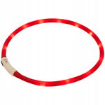 Obroża LED dla psa kota z możliwością wielokrotnego ładowania usb Czerwona