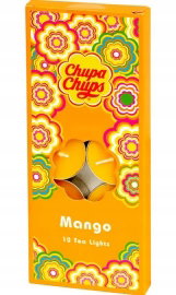 PODGRZEWACZE TEA LIGHTS ZAPACHOWE CHUPA CHUPS ZESTAW 10 SZTUK MANGO
