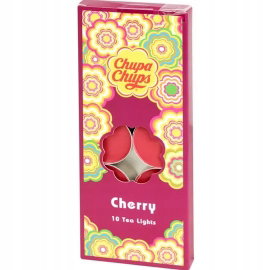 PODGRZEWACZE ZAPACHOWE CHUPA CHUPS TEA LIGHTS MEGA ZESTAW 10 SZTUK CHERRY