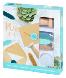 Zestaw do lakowania wosk do listów pieczęć zapasy MAX SEAL KIT AVEC BLUE