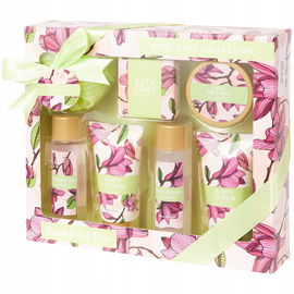 Zestaw podarunkowy Sandalwood Rose Magnolia kosmetyki S P A Mydło Myjka żel