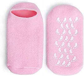 Żelowe skarpetki nawilżające stopy domowe SPA para kolor PINK