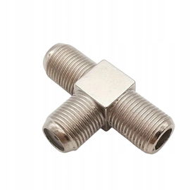 Złącze trójnik rozgałężnik przelotowy SATELITARNY "F" ZLA0458 20 sztuk