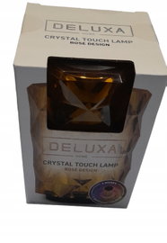 LAMPA LAMPKA KRYSZTAŁOWA DOTYKOWA DELUXA 7 KOLORÓW ROSE DESING ORANGE