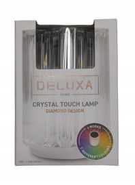 LAMPA LAMPKA KRYSZTAŁOWA DOTYKOWA DELUXA 7 RÓŻNYCH KOLORÓW DIAMOND JASNA
