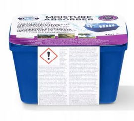 LIMPRO Osuszacz Pochłaniacz Wilgoci Kompakt Urządzenie i Wkład 450 Gram