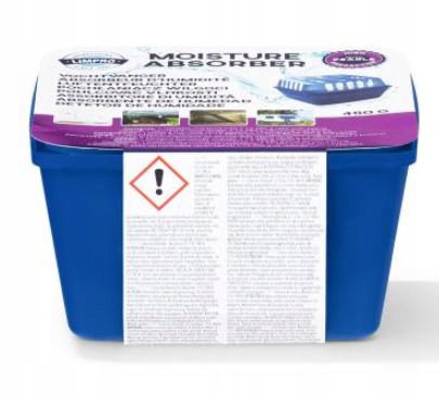 LIMPRO Osuszacz Pochłaniacz Wilgoci Kompakt Urządzenie i Wkład 450 Gram