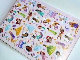 Naklejki klasyczne samoprzylepne zeszyt A4 DISNEY KSIĘŻNICZKI 1000 sztuk
