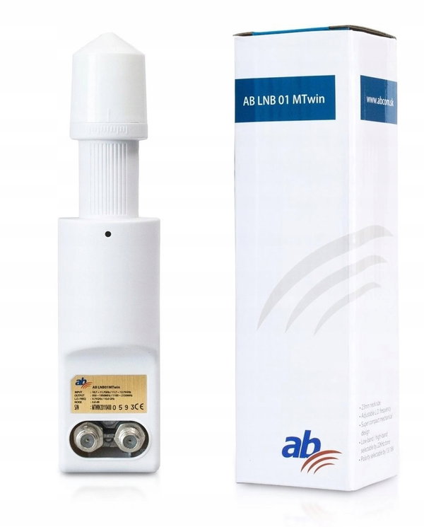 Konwerter AB LNB 01 Twin DO DEKODERÓW SATELITARNYCH HD lte MULTIROOM 22khz