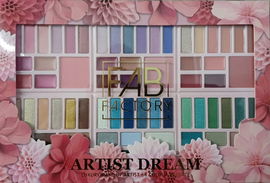 Paleta cieni do makijażu powiek FAB Factory 66 cieni LUXURY MAKE-UP