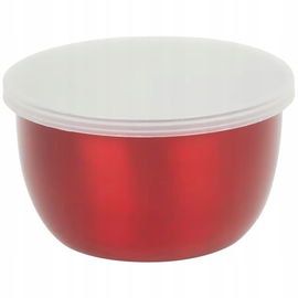 Miska ze stali nierdzewnej z pokrywką do przechowywania i serwowania 9 cm W