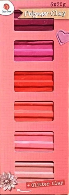Modelina glinka polimerowa termoutwardzalna do malowania 6 x 20g DecoTime R