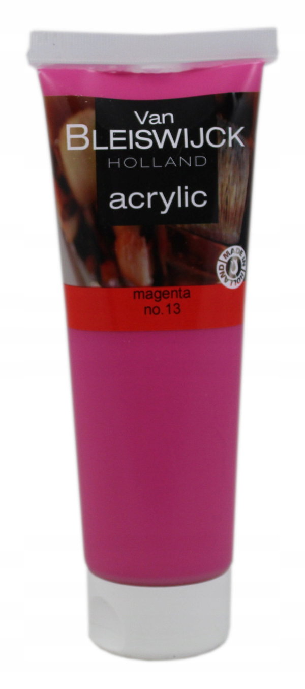 Farba akrylowa profesjonalna tuba Magenta no.13 Różowa Van Bleiswijck 250ml