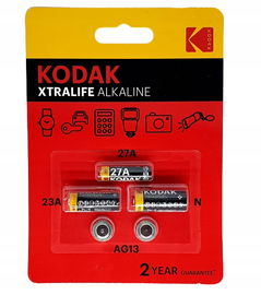 Zestaw Bateria alkaliczna XTRALIFE Kodak 27A 23A N AG13 BLISTER 5 sztuk