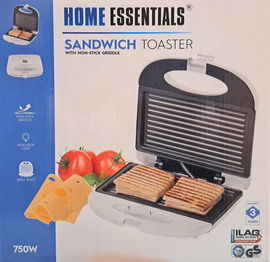 Opiekacz do kanapek Toster Sandwich Home Essentials 750W AST-2000W BIAŁY