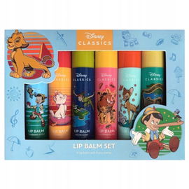 BALSAM POMADKA DO UST DLA DZIECI DISNEY ZESTAW ZESTAW 6 SZTUK NAWILŻAJĄCA