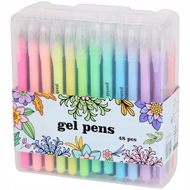 Zestaw cienkopisy pisaki długopisy żelowe Avec końcówka prosta 0,5 mm