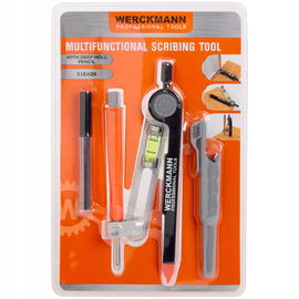 Cyrkiel ołówek poziomica narzędzie do znakowania Werckmann konty regulacja