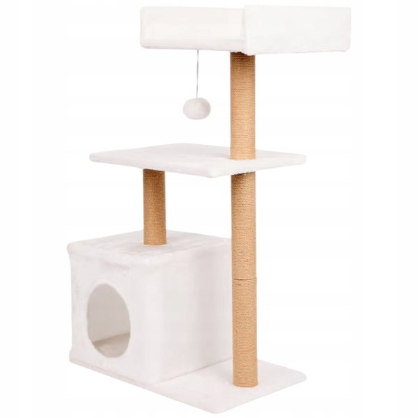 DRAPAK DLA KOTA LEGOWISKO WIEŻA DOMEK 3 POZIOMY BEASTY WYSOKI 30-90 CM