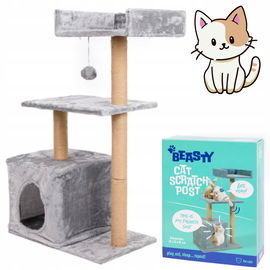 Drapak dla kota wysoki leżak legowisko drzewko 3 poziomy Beasty 30-90 cm