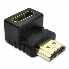 Adapter kątowy HDMI 2.0 Interlook HA-90-Black ultra hd 4k audio ZLA0666