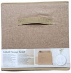 Składany kosz do przechowywania Home Accents organizer 30x30 cm JASNY BRĄZ