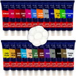 FARBY AKRYLOWE W TUBKACH ZESTAW 24 szt x 12ml PALETKA INTENSYWNE MIX KOLORY