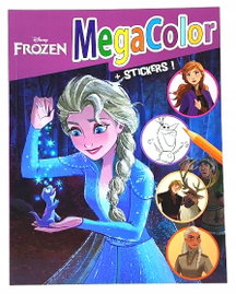 KOLOROWANKA DISNEY MEGA COLOR FROZEN Z NAKLEJKAMI KRAINA LODU DLA DZIECI