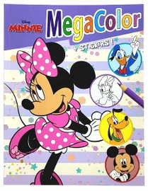 KOLOROWANKA DISNEY MINNIE MEGA COLOR Z NAKLEJKAMI KACZOR DONALD DAISY PLUTO