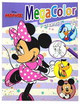 KOLOROWANKA DISNEY MINNIE MEGA COLOR Z NAKLEJKAMI KACZOR DONALD DAISY PLUTO
