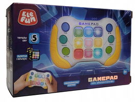 ANTYSTRESOWA GRA ZRĘCZNOŚCIOWA GAMEPAD 5 TRYBÓW ŚWIATŁO DŹWIĘK ELEFUN WHITE