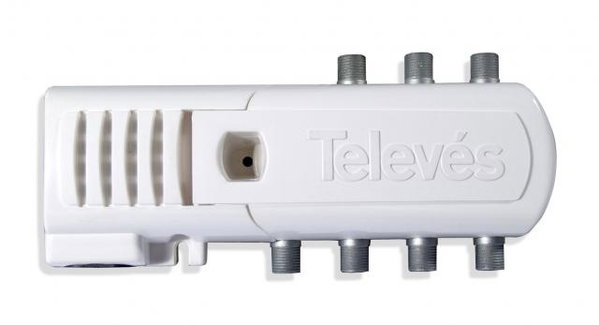 Wzmacniacz Rozdzielacz Splitter DVB-T TELEVES 6 wyjść 16 dB 6 TV 5531