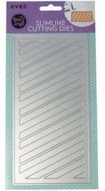 Wykrojnik szablon Slimline do wycinania kształtów Paski Embossing 10,5 x 21