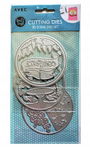 Wykrojnik szablon 3D Scenka urodziny tort do wycinania embossing 3 sztuki