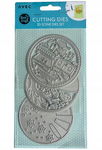 Wykrojnik szablon 3D Scenka dom lato zima do wycinania embossing 3 sztuki