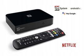 Android TV 12 DVBT2 4K TELESystem + GRATIS pakiet CANAL+ ONLINE 30 dni