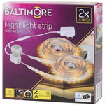 TAŚMY LED BALTIMORE CIEPŁY BIAŁY 1,5m x 2 sztuki 50 LUMENÓW CZUJNIKI RUCHU