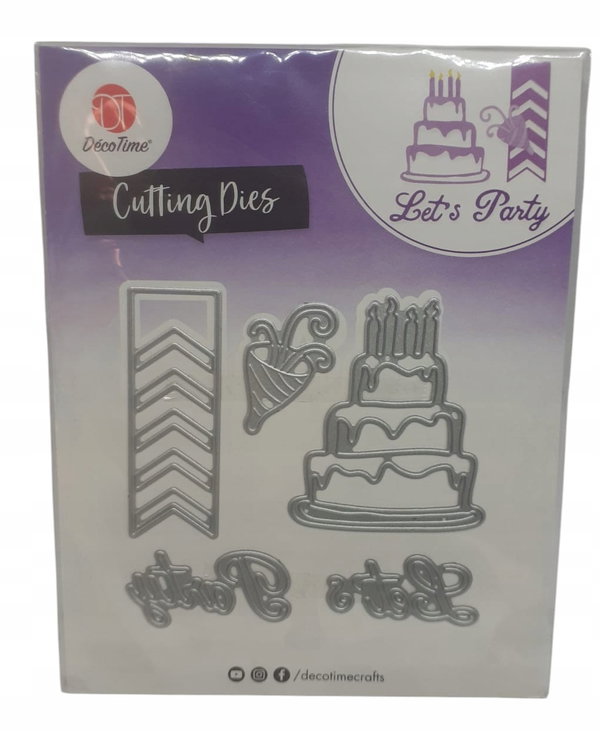 Wykrojnik szablon tulipany tahank you do wycinania embossing tort 5 sztuk