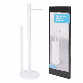 STOJAK NA PAPIER TOALETOWY ŁAZIENKOWY DO TOALETY 53CM METALOWY BIAŁY LOFT