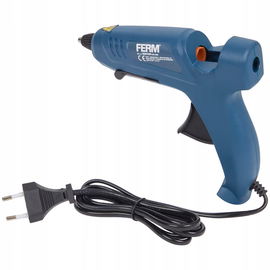 PISTOLET DO KLEJENIA NA GORĄCO ZE STOJAKIEM +2 KLEJE MOCNY 75W 5 MIN FERM