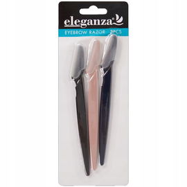 NOŻYK TRYMER BRZYTWA DO STYLIZACJI BRWI ELEGANZA OSTRE PRECYZYJNE 3 SZTUKI