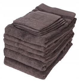 ZESTAW RĘCZNIKÓW HOTEL ROYAL 10 SZT 550 GSM BAWEŁNA 70x140 50x100 ANTRACYT