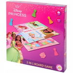 Gra planszowa DISNEY PRINCESS 4 graczy super zabawa dla dzieci 2 plansze