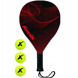 Profesjonalna Rakieta Andrenix PADL tenis plażowy +3 piłki zestaw czerwona