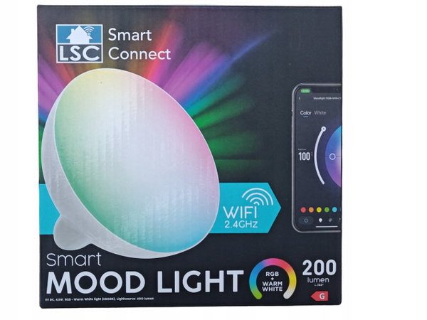Lampka LED RGB Nastrojowa Wifi Smart Mood Light 200 lumenów Wifi 2,4GHz LSC