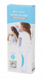 Elektryczny stalowy grzebień na wszy gnidy filtr odsysacz firmy Silvergear