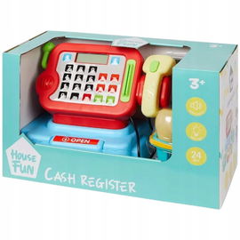 INTERAKTYWNA ZABAWKA KASA DLA DZIECI ŚWIATŁO + DŹWIĘKI HOUSE FUN