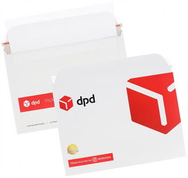 Tekturowe Kurierskie koperty DPD 335x235 mm zestaw 100 sztuk format A4/C4