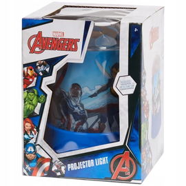 Lampka lampa nocna z projektorem cylindrycznym zmieniająca kolor Avengers