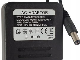 ZASILACZ MWD48-1200500ER UNIWERSALNY DEKODERY DVD TAŚMY SWITCH 12v 500mA